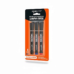 MARCADOR P/ QUADRO BRANCO LIMPA FÁCIL - JOCAR OFFICE