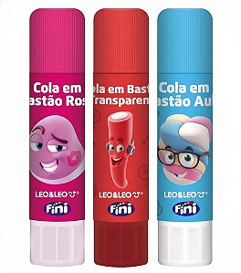 COLA BASTÃO COLORIDA 10G FINI SORTIDO - LEOARTE