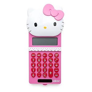 CALCULADORA ESCOLAR HELLO KITTY INFANTIL 8 DÍGITOS - LETRON