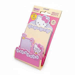 BLOCOS ADESIVOS FEMININO ESCOLAR HELLO KITTY 4UN/20 FOLHAS - LEOARTE