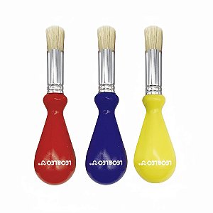 PINCEL DE PINTURA C/ PEGADA ERGONÔMICA PINTURA FÁCIL - LEOELEO