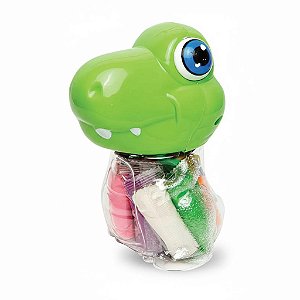 KIT INFANTIL MASSA DE MODELAR DINO 12 CORES + 5 MOLDES - LEOELEO