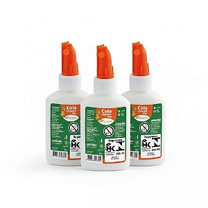 KIT ESCOLAR 3 COLAS BRANCAS LÍQUIDA 40g - LEO&LEO