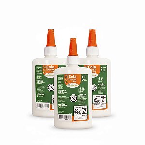 KIT ESCOLAR 3 COLAS BRANCAS LÍQUIDA 90 G - LEO&LEO