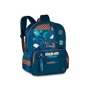 MOCHILA DE COSTAS AZUL GAME MODE - CLIO