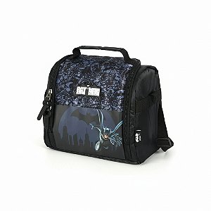 LANCHEIRA TÉRMICA ESCOLAR PRETA BATMAN - LUXCEL