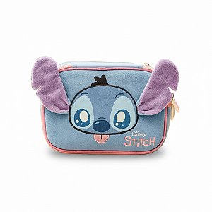 ESTOJO BOX PELÚCIA STITCH AZUL - LUXCEL