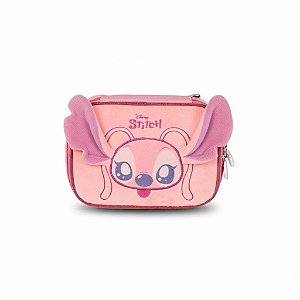 ESTOJO BOX PELÚCIA STITCH ROSA - LUXCEL