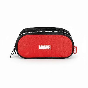 ESTOJO 3 DIVISÕES MARVEL AVENGERS VERMELHO- LUXCEL
