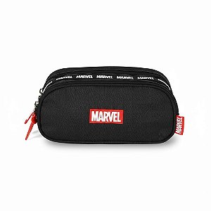 ESTOJO 3 DIVISÕES MARVEL AVENGERS PRETO - LUXCEL