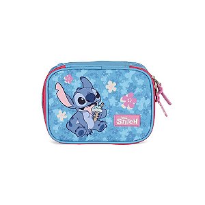 ESTOJO BOX ESCOLAR STITCH PINK - LUXCEL