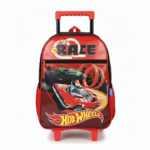 MOCHILA CARRINHO PISTA HOTWHEELS VERMELHA - LUXCEL