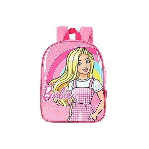 MOCHILA ESCOLAR DE COSTAS BARBIE ROSA - LUXCEL