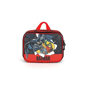 LANCHEIRA TÉRMICA ESCOLAR VERMELHO BATMAN E ROBIN - LUXCEL
