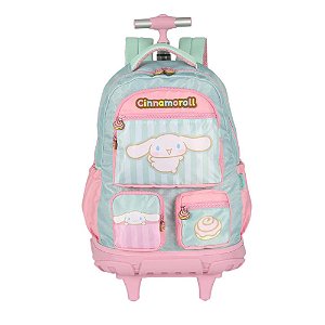 MOCHILA CARRINHO AMIGOS HELLO KITTY VERDE - LUXCEL