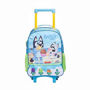 MOCHILA CARRINHO ESCOLAR BLUEY 14 AZUL - XERYUS