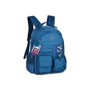 Mochila de Costas ESCOLAR  Beaded Fun Azul - Rebecca Bonbon