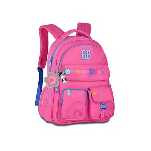 MOCHILA COSTAS FLOWER POWER ROSA - REBECCA BONBON