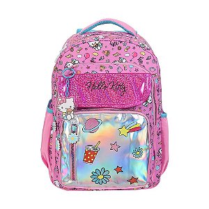 MOCHILA DE COSTAS METALIZADA HELLO KTTY - XERYUS