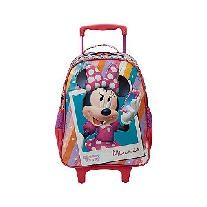 MOCHILA CARRINHO ESCOLAR MINNIE MOUSE R1 - XERYUS
