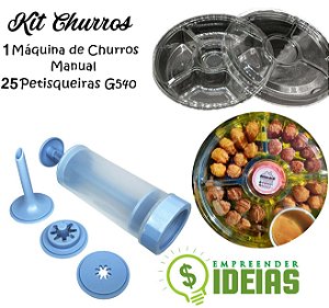 Kit P/ Empreender Maquina De Churros+25 Embalagens Fondue - Shop Macrozao