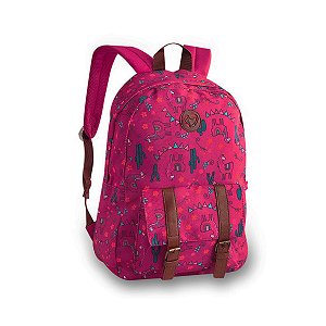 Mochila Costas Lhama Vermelho Clio CG9248