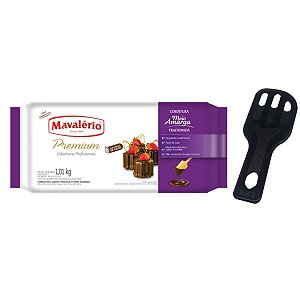 Chocolate Meio Amargo 1,01kg Premium Mavalério + Brinde