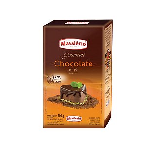 Chocolate Em Pó Para Bolo E Doce 200g Gourmet 32% De Cacau