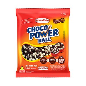 Cereal Crocante Mini Choco Power Ball Chocolate/ Branco 500g