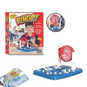 Jogo Bingo 48 Cartelas Brinquedo Infantil Sorteio Automático