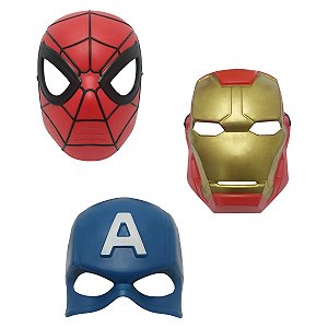 Kit Máscaras De Super Heróis Da Marvel Fantasia Infantil