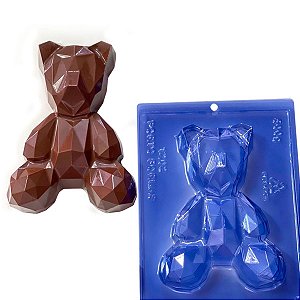 Conjunto Forma Urso Lapidado De Chocolate Acetato E Silicone