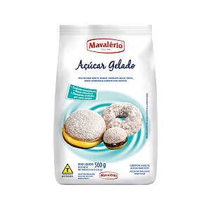 Açúcar Gelado 500g Confeitaria Mavalerio Doce Sobremesa