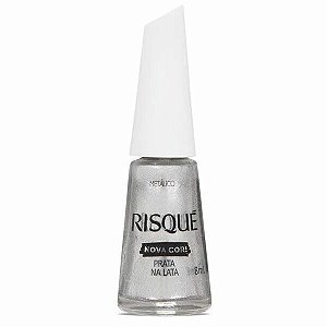 Esmalte Risqué | Metálico - Prata na Lata