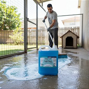 Higienizador e Limpador de Canil Vital 5Lts. - Concentrado Tira Cheiro de Cachorro | Perfume Suave, Não Tóxico Pet