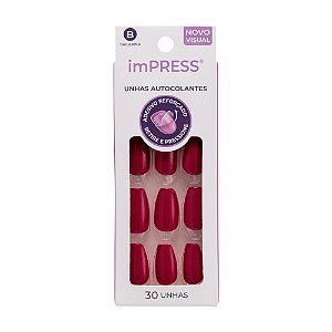 Kiss NY Impress Unhas Autocolantes Bailarina - Ruby