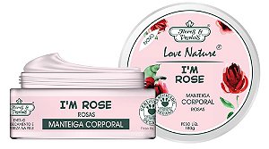 Flores e Vegetais Manteiga Corporal Rosas 180g