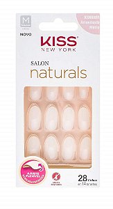 Kiss NY Salon Naturals Unhas Postiças Amendoada Médio