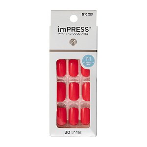 Kiss NY Impress Unhas Autocolantes Quadrado Médio - 220v