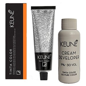 Keune Tinta Color 7.43 Louro Médio Cobre Dourado + Developer 30vol