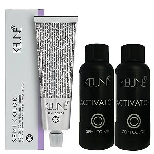 Keune Semi Color Ultimate Blonde 9.71 Louro Muito Claro Violeta + 2 Activator