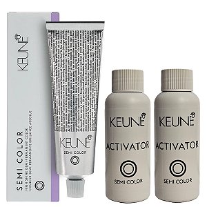 Keune Semi Color Ultimate Blonde 9.71 Louro Muito Claro Violeta + 2 Activator