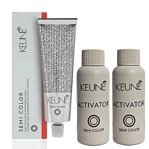 Keune Semi Color Ultimate Blonde 9.5 Louro Muito Claro Mogno + 2 Activator