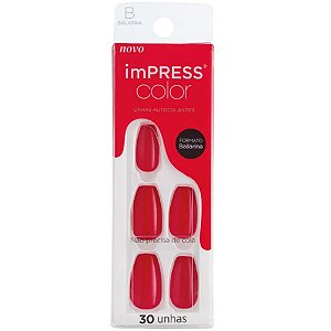 Kiss NY Impress Color Unhas Autocolantes Bailarina - Beet Snacks