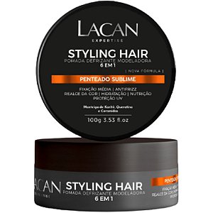 Lacan Styling Hair - Pomada Defrizante Modeladora 6 em 1