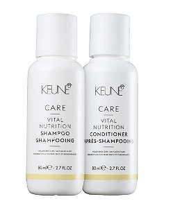 Keune Vital Nutrition - Kit Shampoo e Condicionador 80ml