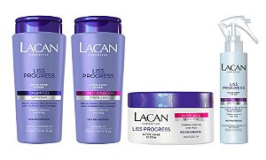 Lacan Liss Progress - Kit Shampoo Condicionador Máscara e Spray Finalizador