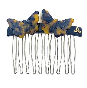 Pinupz Pente para Cabelo em Acetato Borboleta Tartaruga F104