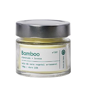 Pavio de Vela Vela Aromática Bamboo Refrescante 25h 145g