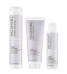 Paul Mitchell Clean Beauty Kit Repair Shampoo+Cond+Leave-in